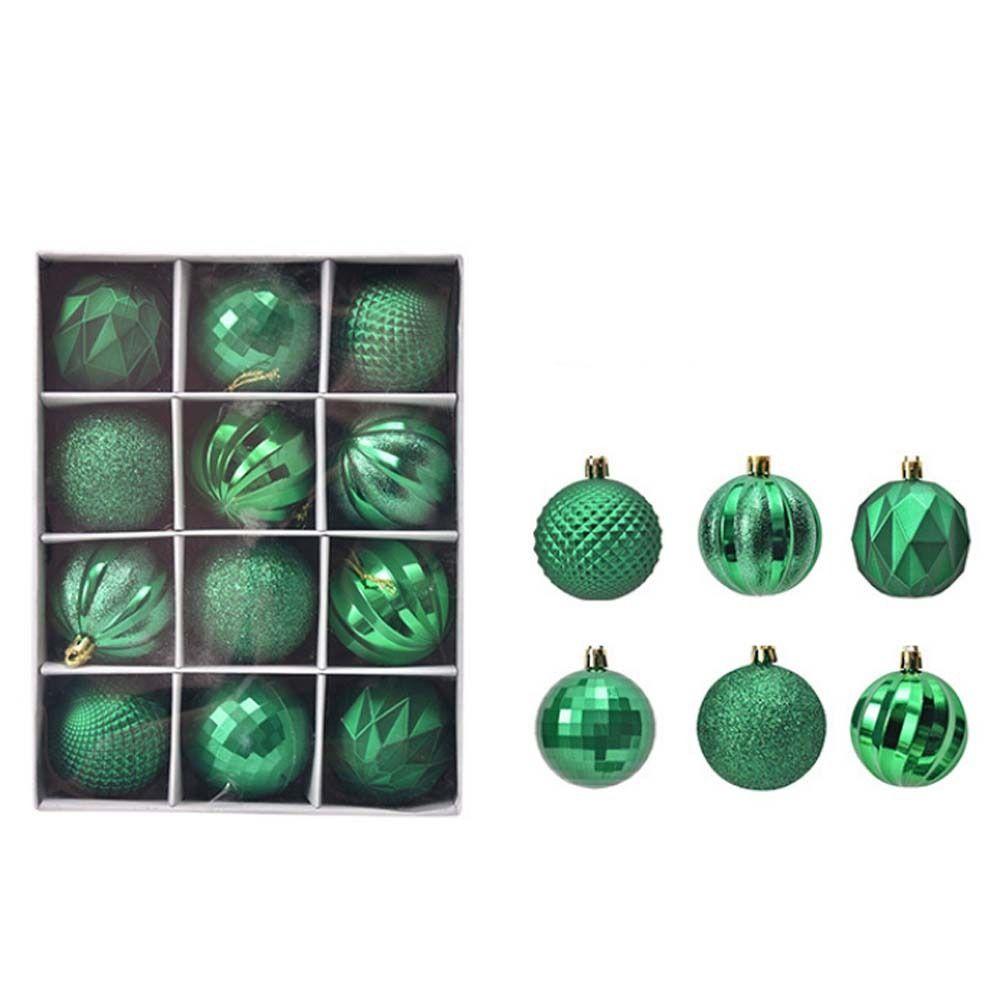 12Pcs Colored Christmas Tree Hangings Pendant 6cm Merry Xmas Tree Decor  New Year