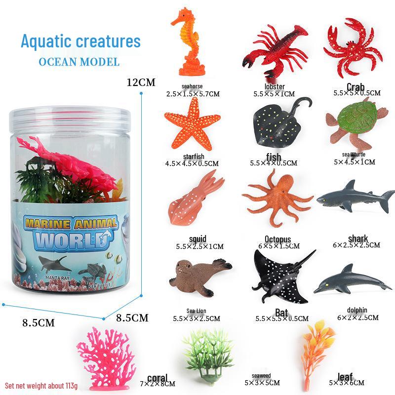 Mini Animal Growth Cycle Toys: Butterfly, Rooster, Ant, Frog, Sea Turtle, Dragonfly