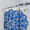 Blue Mandala Shower Curtain Decorative Waterproof Bath Mat Indoor Decoration Home Wall Hanging Bathroom Linen Rug