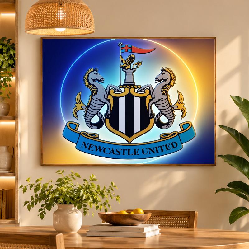 5D Diamond Painting Newcastle United Football DIY Full Drill Diamond Art Kit Home Decoration
