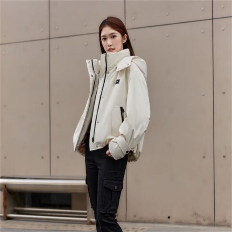YAYA 2024 Women's Short Hooded Down Jacket