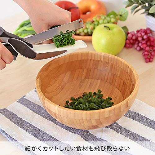 [Authentic Japanese Product] Clever Cutter Cutting Knife with Cutting Board, Kitchen Scissors, and Cooking Scissors