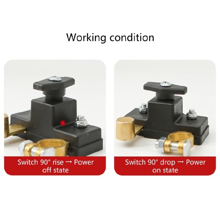 Heavy Duty Efficient Marine Battery Disconnect Switch 12V 24V Pure Copper Isolator Suitable for Long Term Vehicle Safety