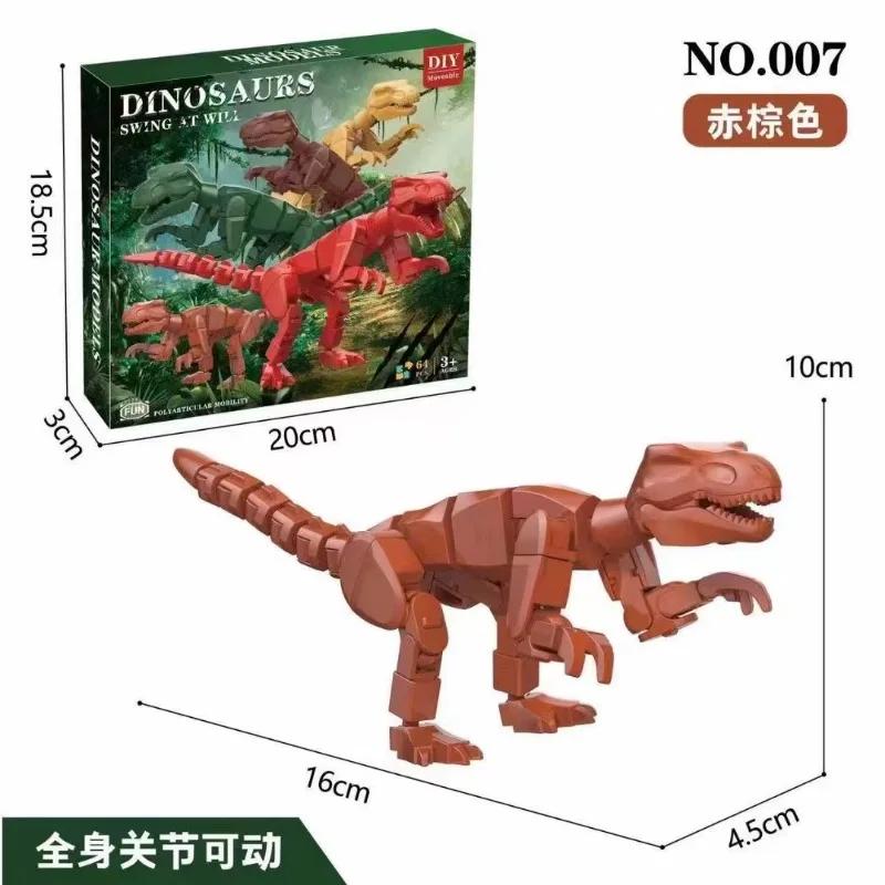 Šťastný plně kloubový pohyblivý dinosaurus 3D tištěná panenka kreativní ozdoby chlapecký model hračky balení