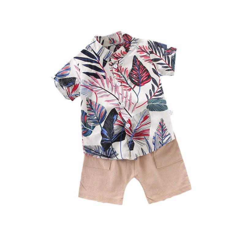 Southeast Asian Style Summer Boys' Short-Sleeved Suit (Ages 0-4)