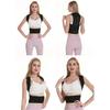 Back Brace Corrector for Lumbar Spine Support, Adjustable Sizes for Men and Women, Schwarz Silver Color, Pain Relief