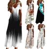 Formal Dress Floral Print Lace Summer Loose-fitting A-Line Maxi Dress for Banquet