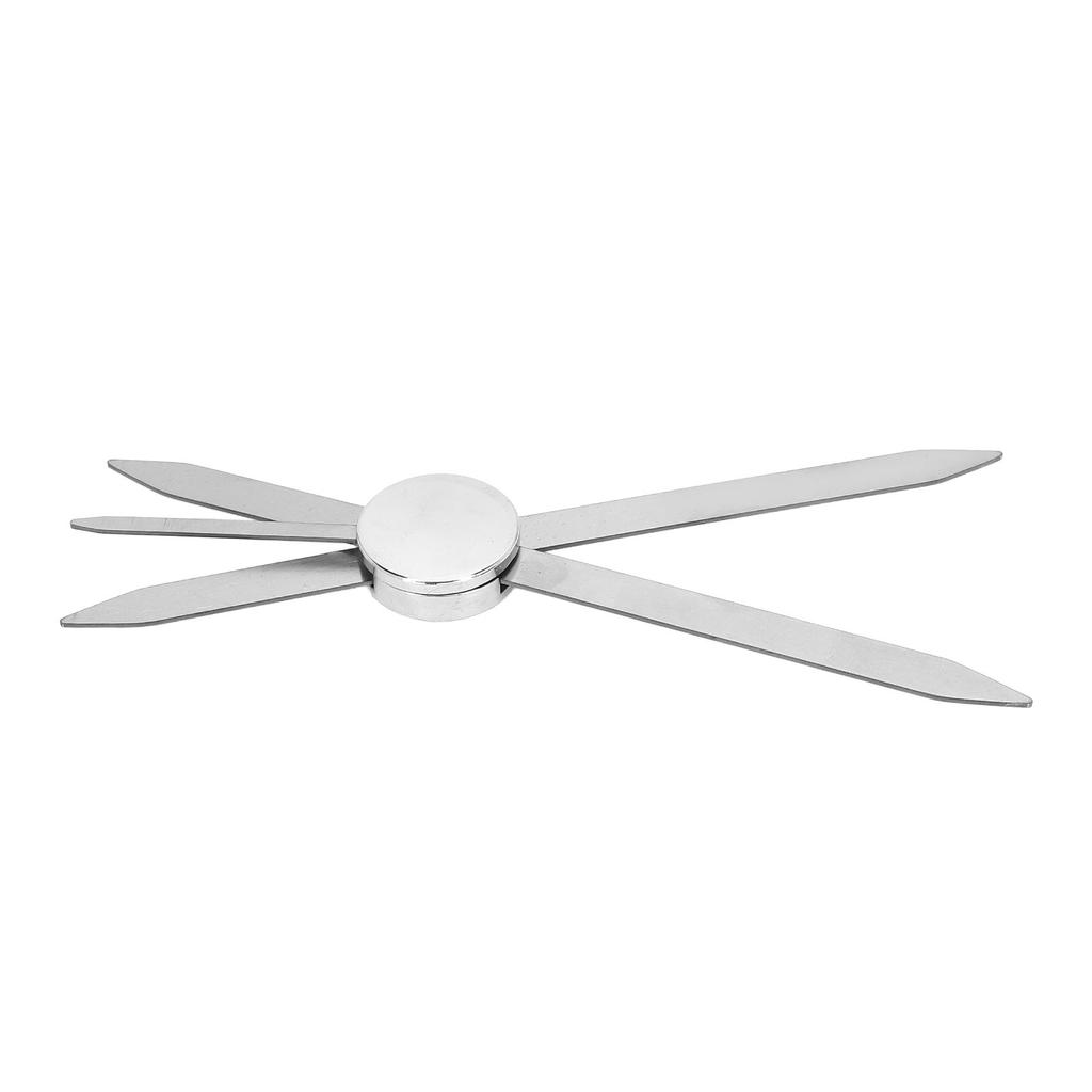 Eyebrow Stencil Ruler Stainless Steel 3 Point Positioning Eyebrow Makeup Ruler for Microblading Silver