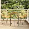 VidaXL 3-piece Garden Dining Set Woven Resin, Patio Set, Garden Bistro Set, Dining Set 3157833