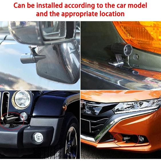 Air Operated Horn 8pcs Universal Motor Car Deer Whistle Device Automotive Animal Deer Warning for Whistles Auto Motorbike Safety Alert Device