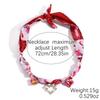 Summer Silk Scarf Necklace Light Luxury High Sense Multi-pendant Pearl Colored Silk Scarf Necklace