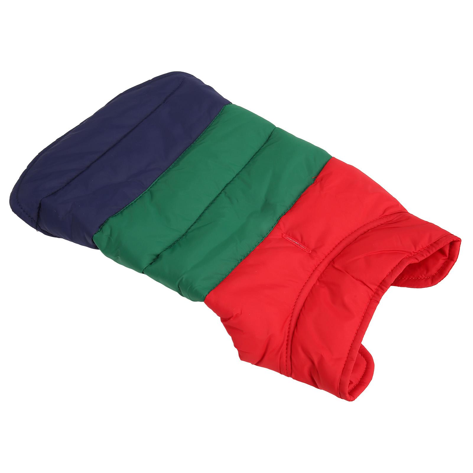 Pet Winter Warm Vest Double Sided Thicken Cotton Waterproof Windproof Dog Winter Clothes for Medium and Large Dogs Green S