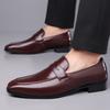 Herren Frühling Lederschuhe Herren Britischer Stil Business Casual Schuhe