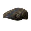 Gent Tweed Retro Big Size 60cm Newsboy Caps Men Autumn Woolen Striped Checkered Forward Hat Herringbone Flat Top Detective Beret