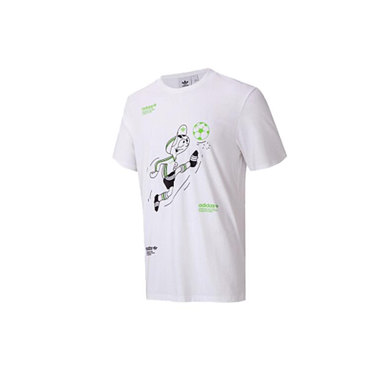 Adidas Originals Fun Graphic T2 Футболка Мужская Розовый Белый GT1877 L