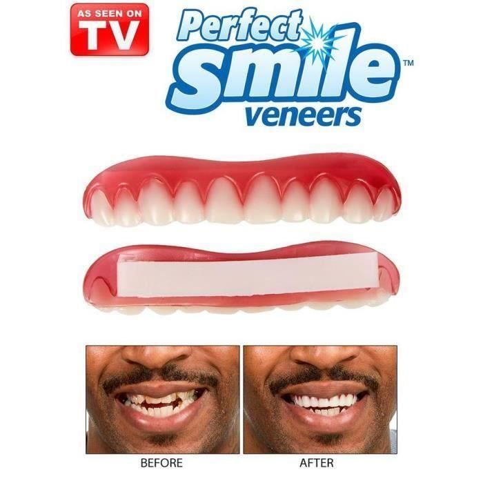 Denture cosmétique - Smile Veneers - Correction des dents - Technologie flexible - Couleur rose - Mixte