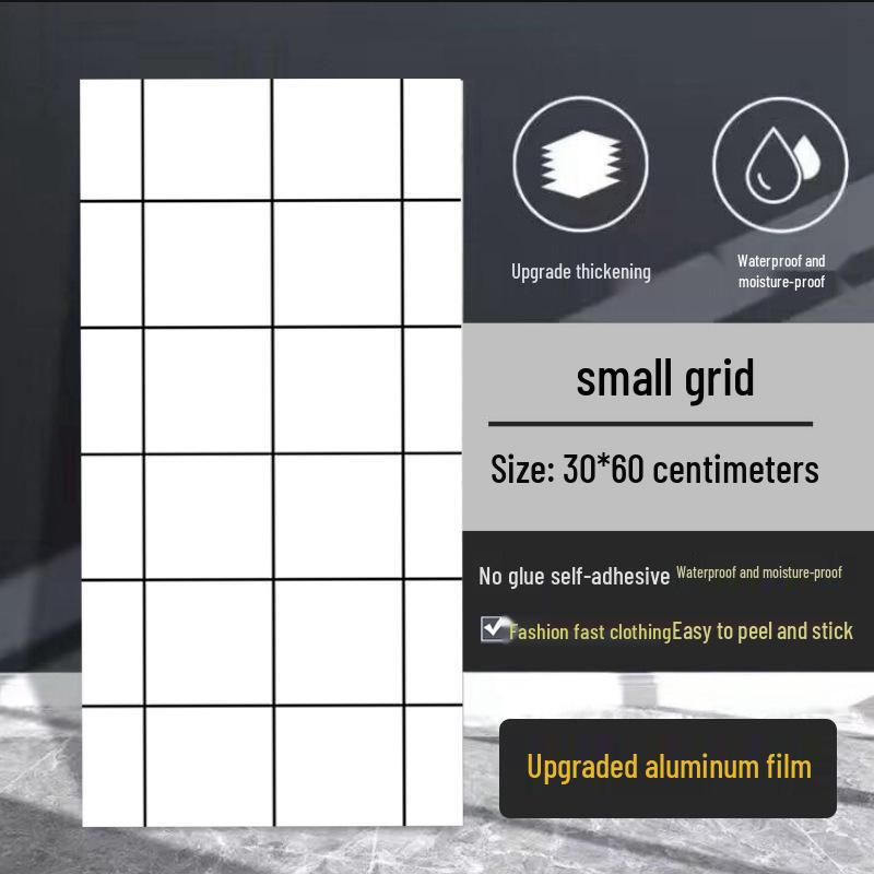 Wasserdichter Marmor Fliesenaufkleber: Selbstkleidende, schimmelresistente PVC-Wandverkleidung für Küchen & Bäder