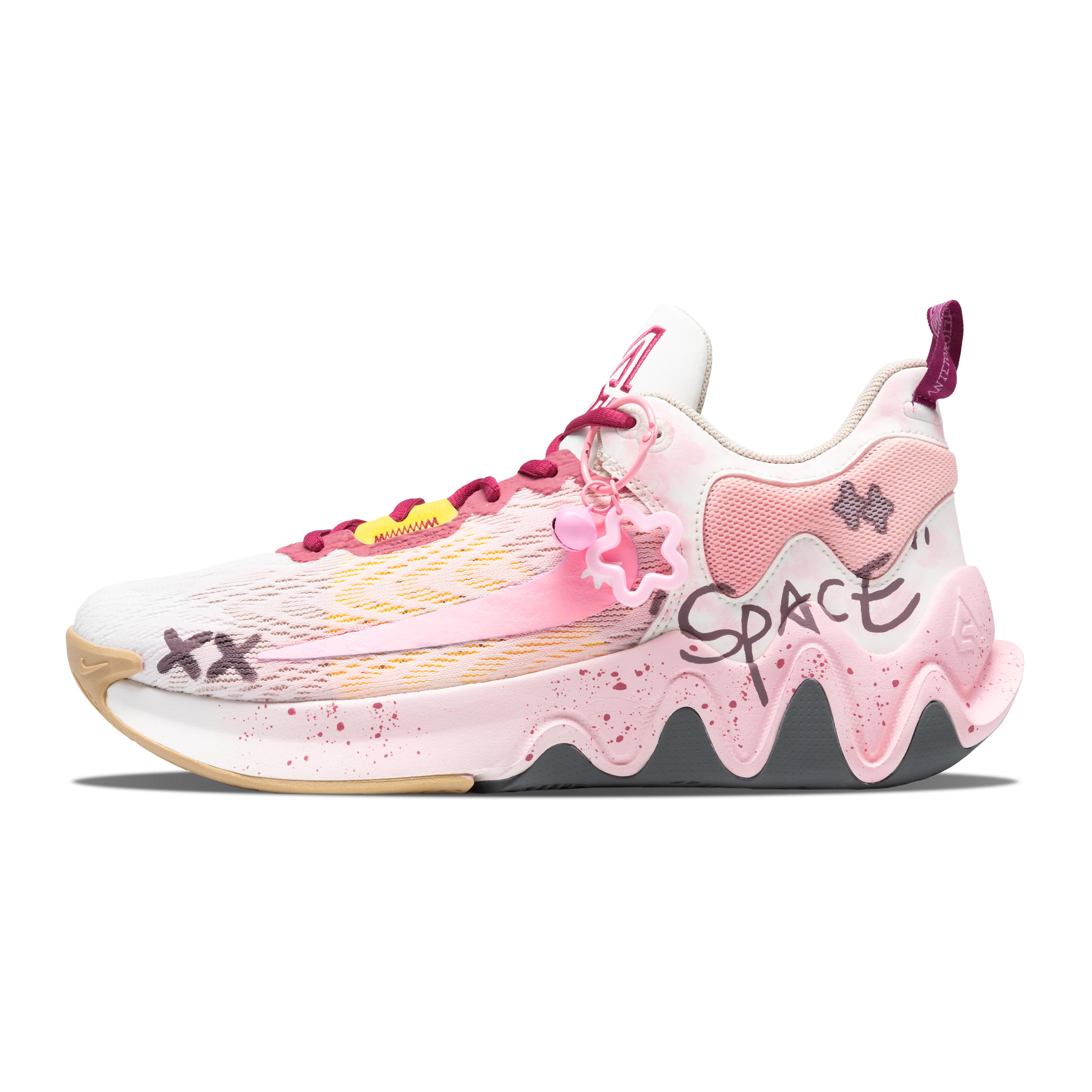 

Nike Giannis Immortality 2 Breathable Moisture Wicking Coverage Low top Basketball Shoes Men s White Yellow Pink DM0826-100(Team348-) 42