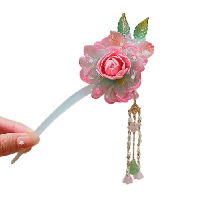 Красивая палочка для волос китайский традиционный костюм цветок ханбок косплей