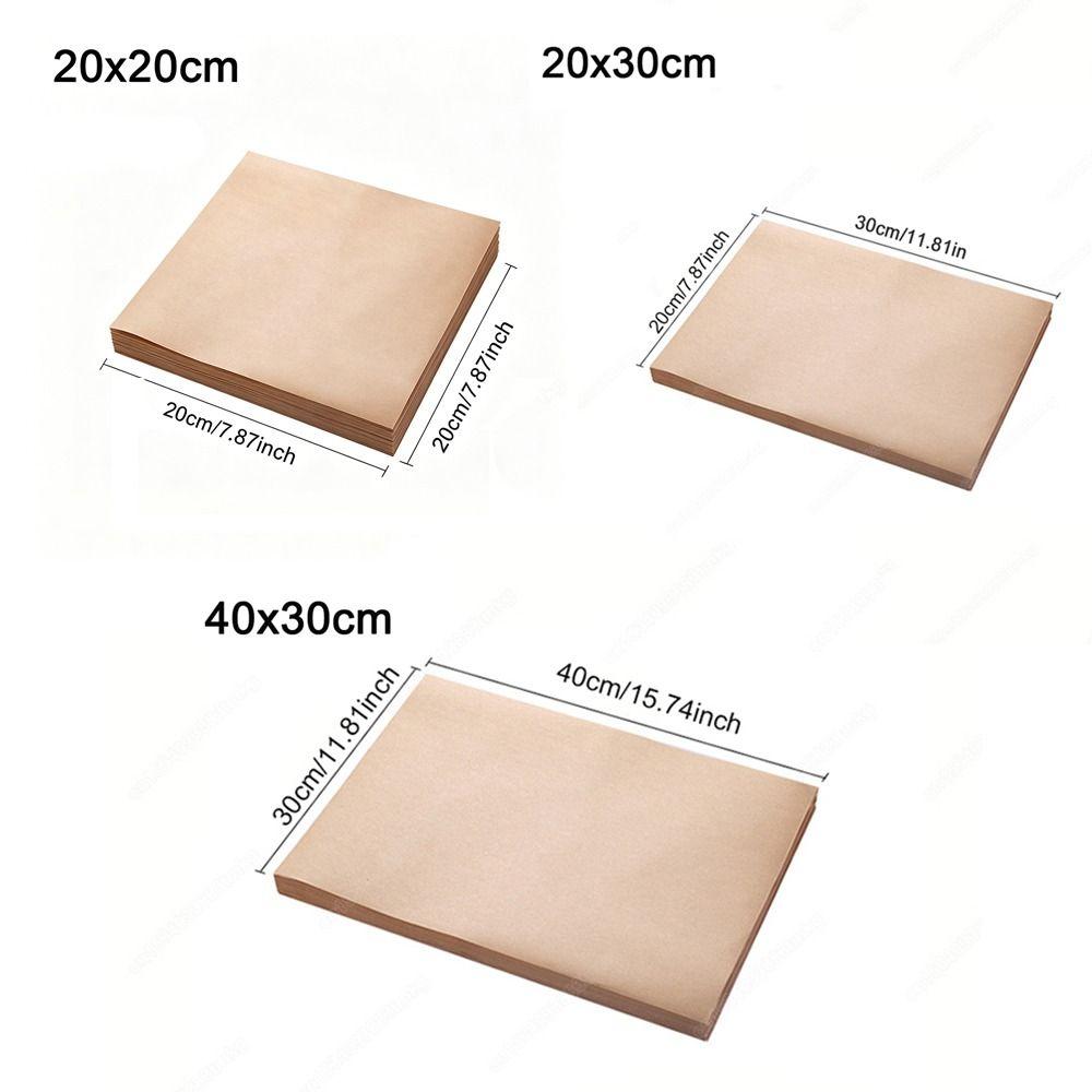 50/100PCS Non-stick Baking Paper Food Grade Baking Sheets New Parchment Paper Sheets Cooking Frying