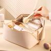Travel Makeup Bag PU Pillow Cosmetic Bag Large Capacity Cosmetic Storage Bag Convenient Travel Wash Bag 1pc ziplock bag
