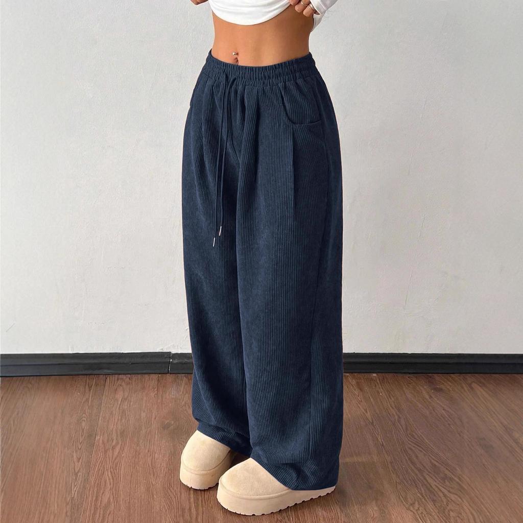Fall New Style Corduroy Wide-leg Pants for Women - Loose-fitting, Slimming and Soft-feeling Casual Pants