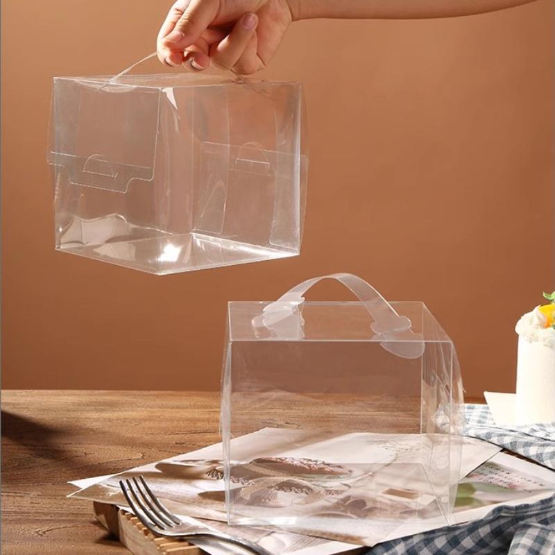 10 Set Geburtstagstorte Box Transparent Mini 2 Zoll 3 Zoll 4 Zoll Backen Kuchen Tragbare Verpackungsbox West Point Tragbare Verpackung