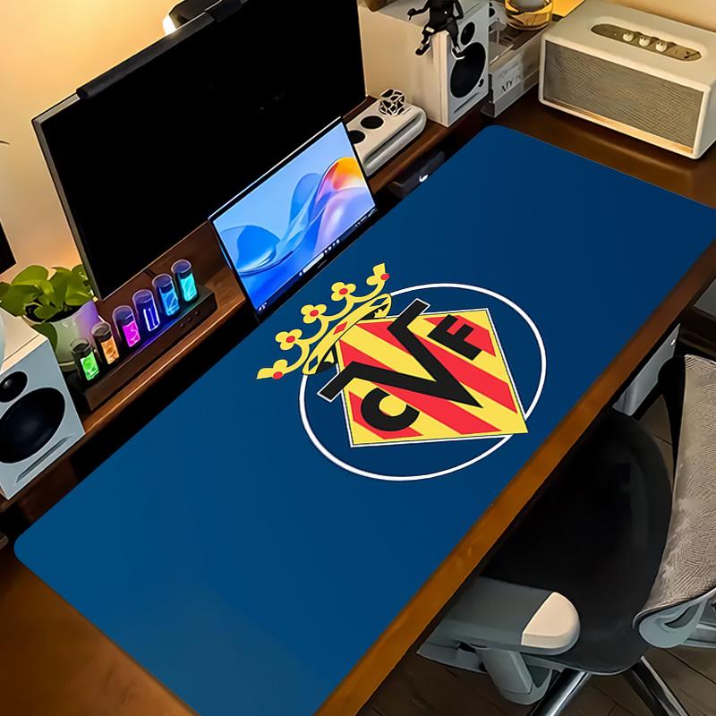 Villarreal Print Cushion Non-slip Laptop Tablet Big Mousepad XXL Mat Mini PC Playmat With Lock edge