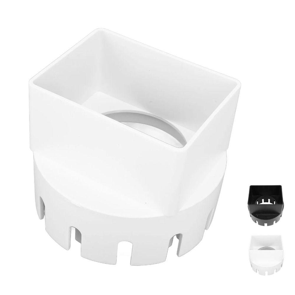 Round To Square Rain Gutter Downspout Adapter Rainwater Collection Diverter  Outdoor Drainage