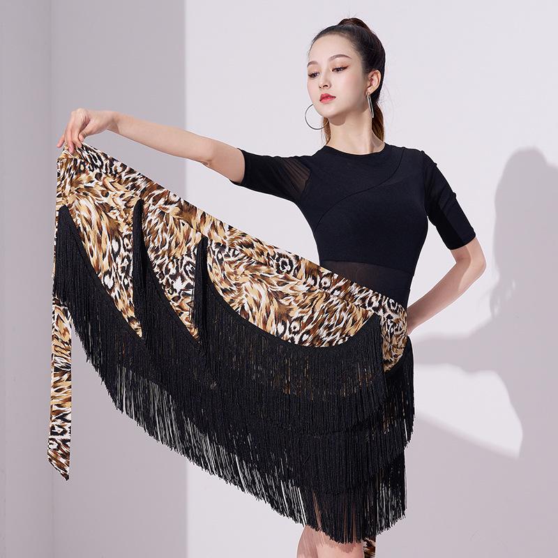 

Women s Latin Dance Practice Skirt with Tassels One Size (80-145 jin)