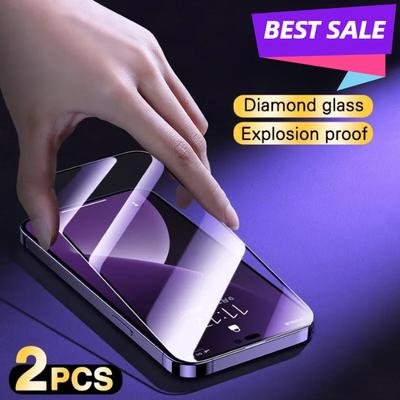 2Pcs High Quality Screen Protector For iPhone 14 11 PRO MAX 12 13 Mini 15 Plus Tempered Glass For Iphone XS XR XS Max 7 8Plus