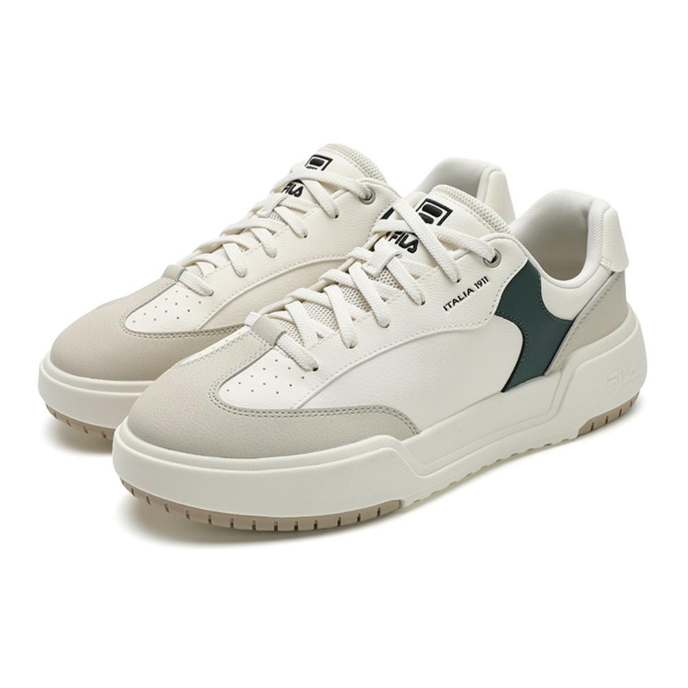 Fila Dinamica Casual Classic Retro Simple Versatile Low-Top Skate Shoes Men Sneakers Tofu-White Gray F12M542204FTO