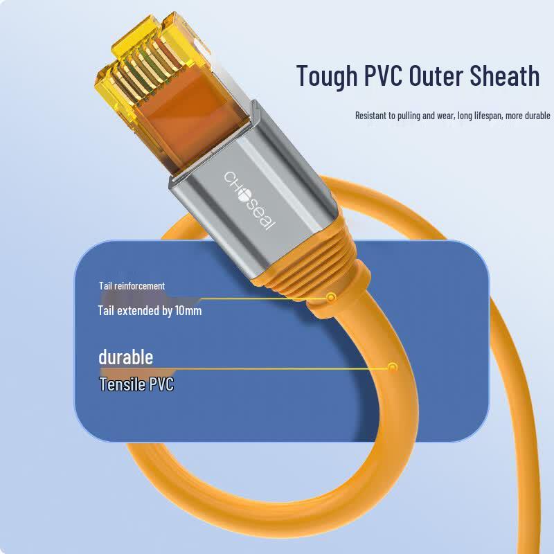 CHOSEAL CAT6A Double Shielded Ethernet Cable