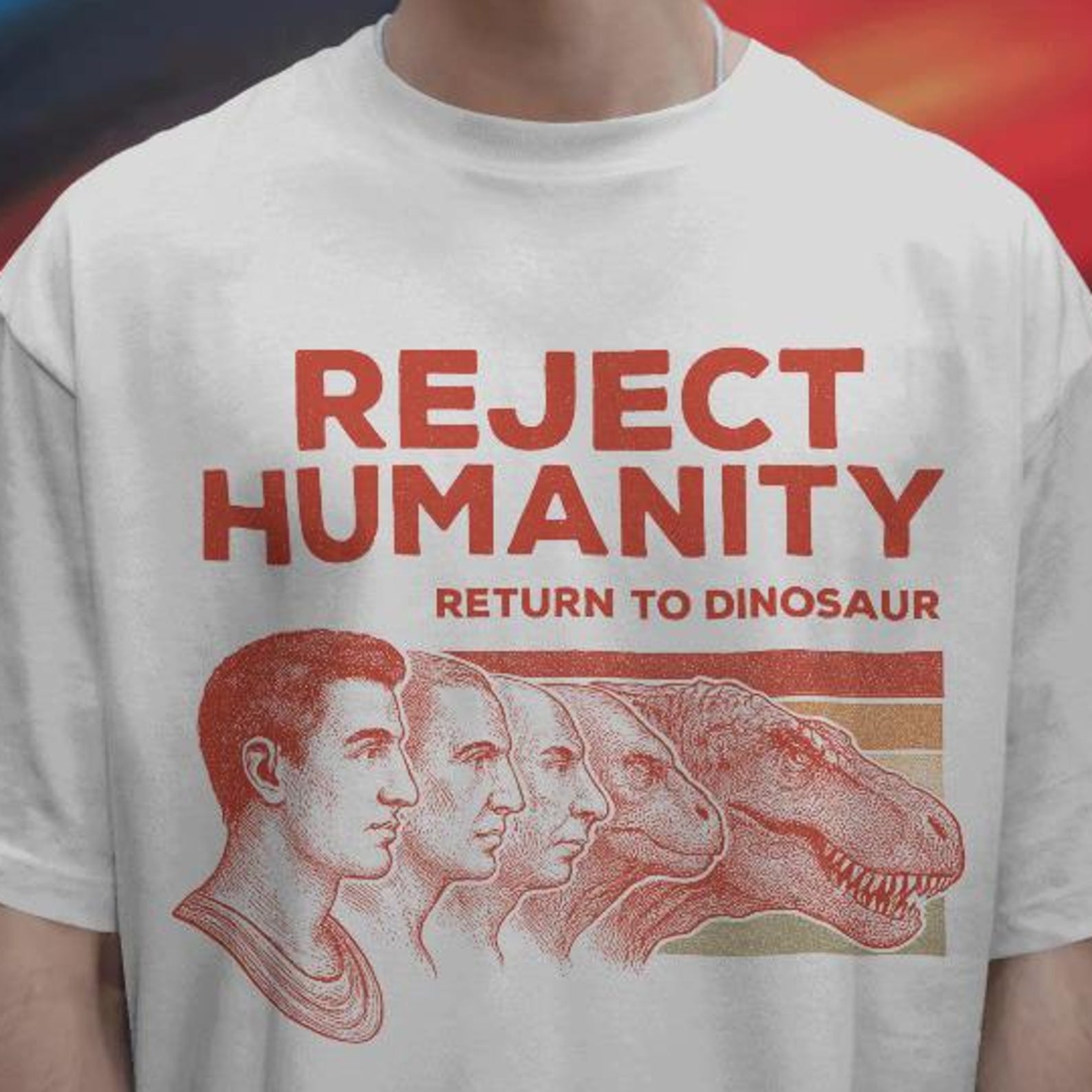Comfort Colors Reject Humanity Shirt - Return To Dinasour, Dinosaur Lover Gift Shirt XL