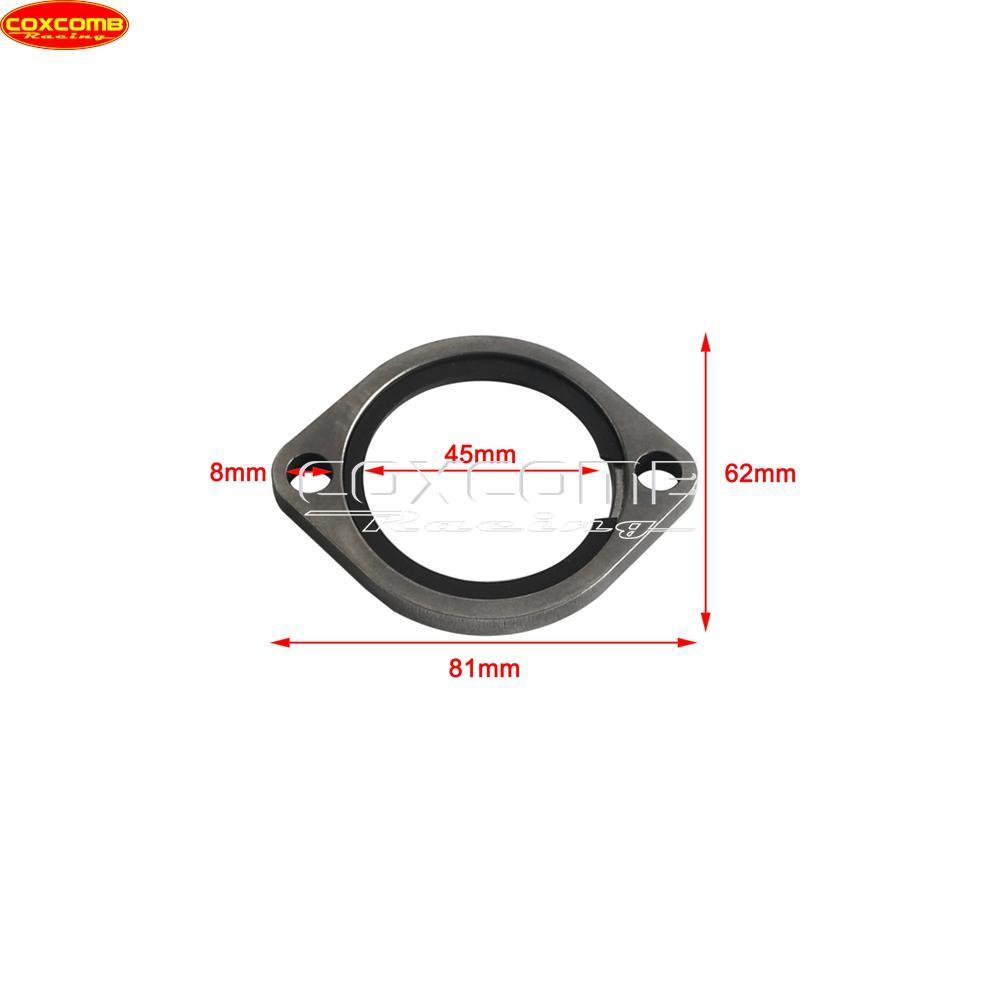 45MM Exhaust Flange Gasket Motorcycle Exhaust Pipe Connection Joint Kit For Harley Dyna FXD FXDWG Low Rider FXDL FXDX 1991-2017