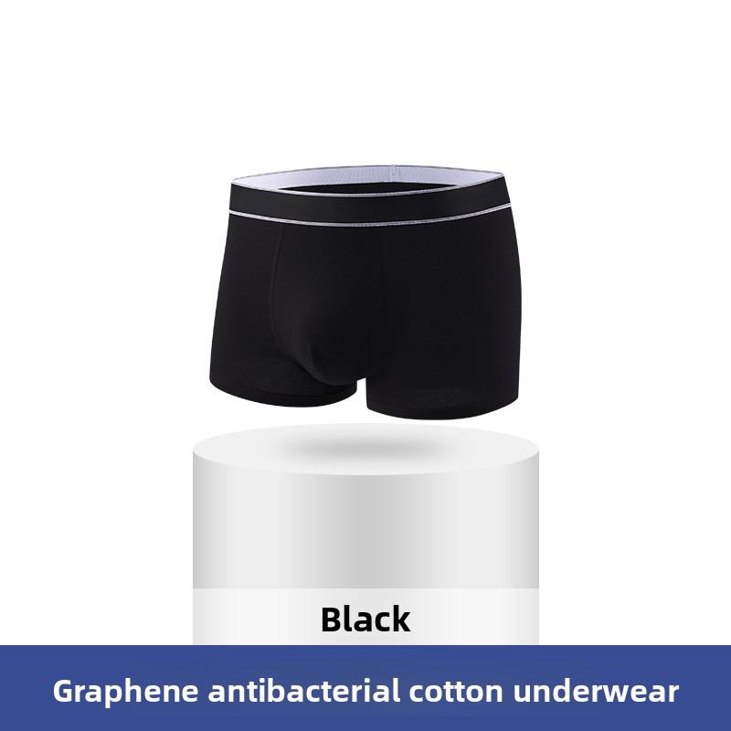 Men's Spring and Autumn Simple Pure Cotton Antibacterial Breathable No Trace Four Corners Underwear
