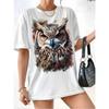 Animal Graphic Printed Cute Soft Oversized T-shirt Men Women Casual Cotton Loose Short Sleeve T Shirt Tops Female Male Clothing Comfortable Top Tees