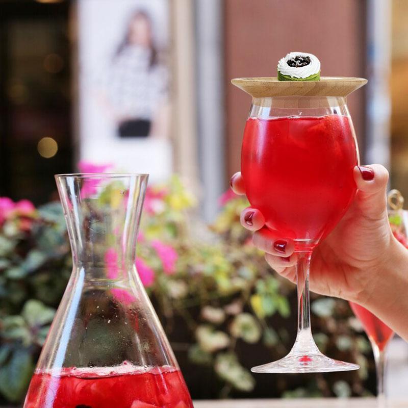 1/2/4/6/10 ks Dřevěná sklenice na víno Uzeniny Snadno se čistí nepropustné uzenářské desky Ruční výroba