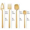 Silverware Set Satin Finish 24-Piece Stainless Steel Flatware Set Kitchen Utensil Set Service for 6 Dishwasher Safe