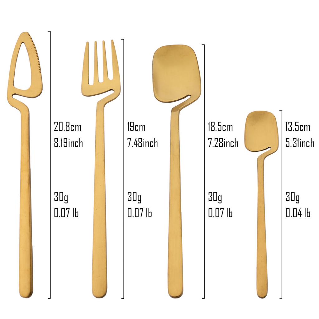 Silverware Set Satin Finish 24-Piece Stainless Steel Flatware Set Kitchen Utensil Set Service for 6 Dishwasher Safe