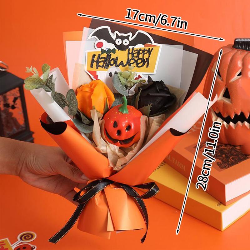 Halloween Decoration 2025 Halloween Flower Bouquet Fake Eternal Bouquet Gifts Halloween Crafts Party Gifts Room Decor Christmas