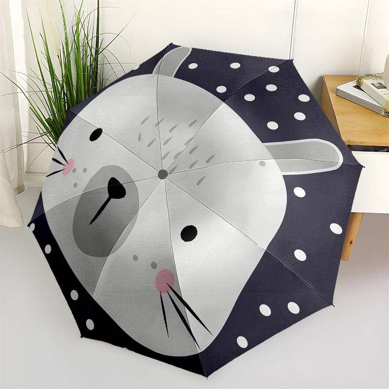 

Cute Animal, Cartoon Bear-themed, Eight-ribbed, Self-folding Umbrella Is Suitable for Everyday Outdoor Use and Is An Ideal Gift for Friends