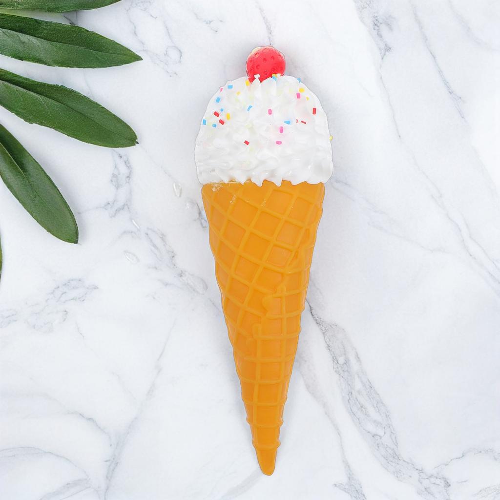 Realistic Ice Cream Cone Prop Lifelike Simulated Ice Cream Cone for Dessert Shop Party Food Display Photography Decoration