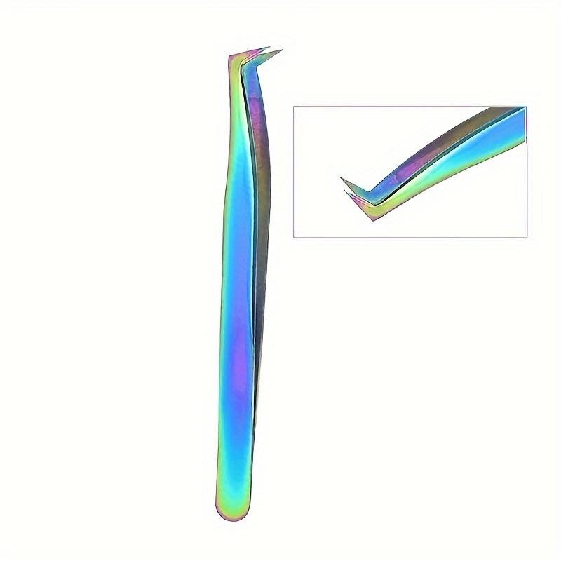 1 Pcs Eyelashes Tweezers Stainless Steel Superhard Tweezers High Precision Anti-static Tweezers for Eyelash Extensions