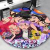 1pc Round Carpet Cartoon Characters Decorative Rug for Office Chair Mat, Non-Slip Floor Covering, Home Decoration, Living Room, Bedroom, Game Room