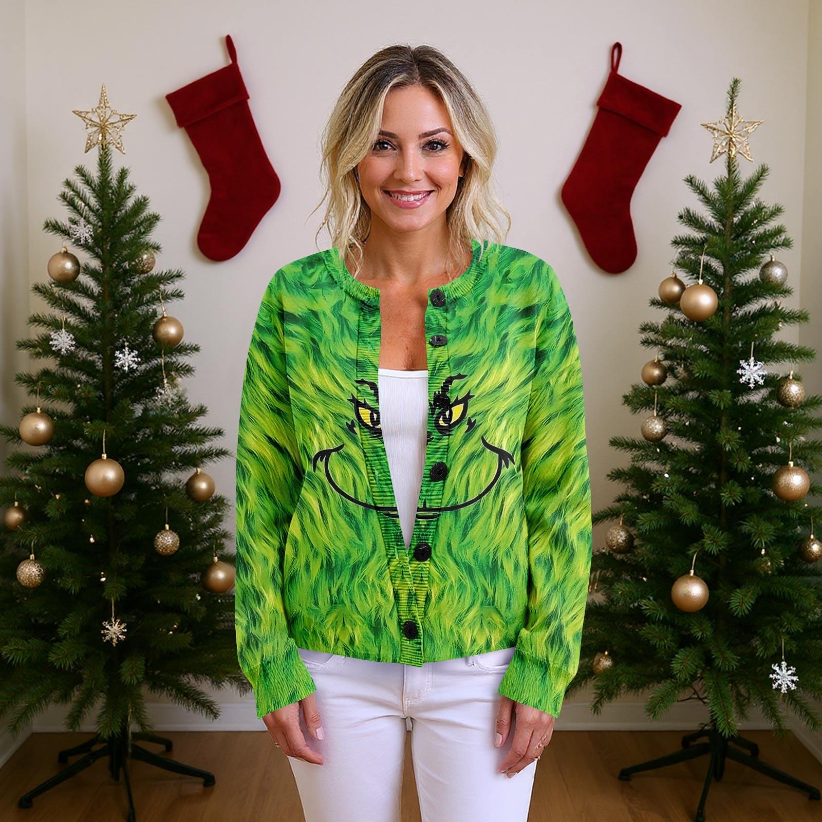 

Женский рождественский свитер Милый забавный рождественский свитер Осень и зима Свитер с длинным рукавом вязаный XXL