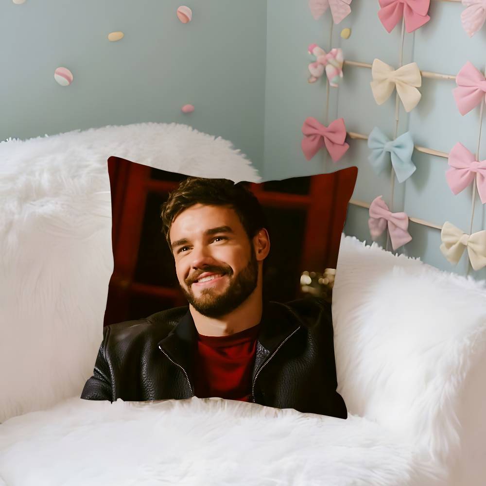 Povlak na polštář L-Liam Payne Potah na polštář Měkký Roztomilý Povlak na dekorační polštář Do Auta Pohovky Povlak na polštář Polyester Se zipem