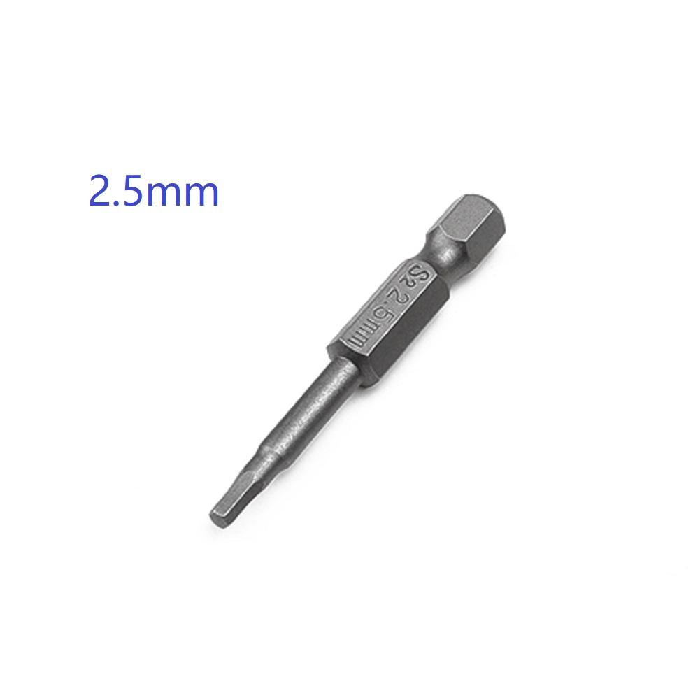 50mm Magnetic Hexagon Screwdriver Bit Alloy Steel 1/4" Hex Shank Screwdriver Screw Driver Impact-Driver Drill Hand Tools