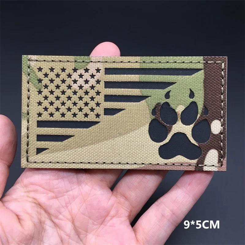 3D Multicam Nationalflaggen Aufnäher Ir Reflektierende Aufnäher Auf Kleidung Taktische Abzeichen Klettverschluss Lasergeschnittene Zubehörteile Diy Zubehör
