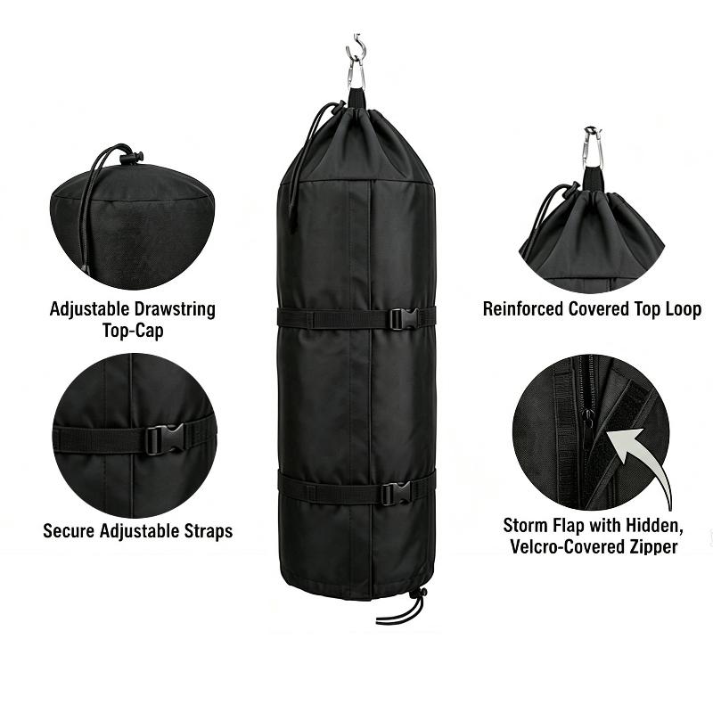 Punching Bag Dust Cover Dustproof Weather Resistant Heavy Duty Boxing Bag Cover For Outdoor Hanging Punching Bag, Only Cover